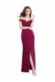 Soft Chiffon & Lace Off the Shoulder Sleeveless Long Bridesmaid Dress / Formal Dress Kent