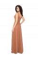 Chiffon V-Neck Sleeveless V-Back Sage Long Bridesmaid Dress / Evening Dress Kent