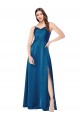 Silk like Satin Spaghetti Straps Sleeveless Low Back Long Formal Evening Gown / Prom Dress / Bridesmaid Dress Kent